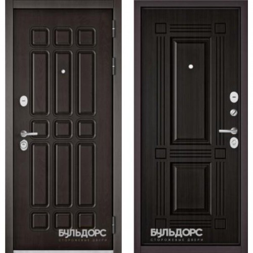 Входная дверь - STANDART 90 (PPДуб Шоколад 9S-111/Ларче темный 9S-104)