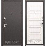 Входная дверь - Бульдорс STANDART 90 Черный шелк /Дуб светлый матовый 9S-108