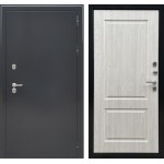 Входная дверь - Ратибор Термоблок 3К Черное серебро/Сосна белая