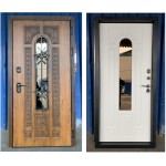 Входная дверь с терморазрывом Лацио Термо винорит Golden Oak / White с магнитным уплотнителем (ND)